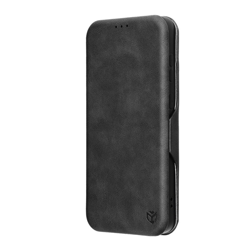 Husa 360° Samsung Galaxy S25 FE Techsuit Safe Wallet Plus, negru
