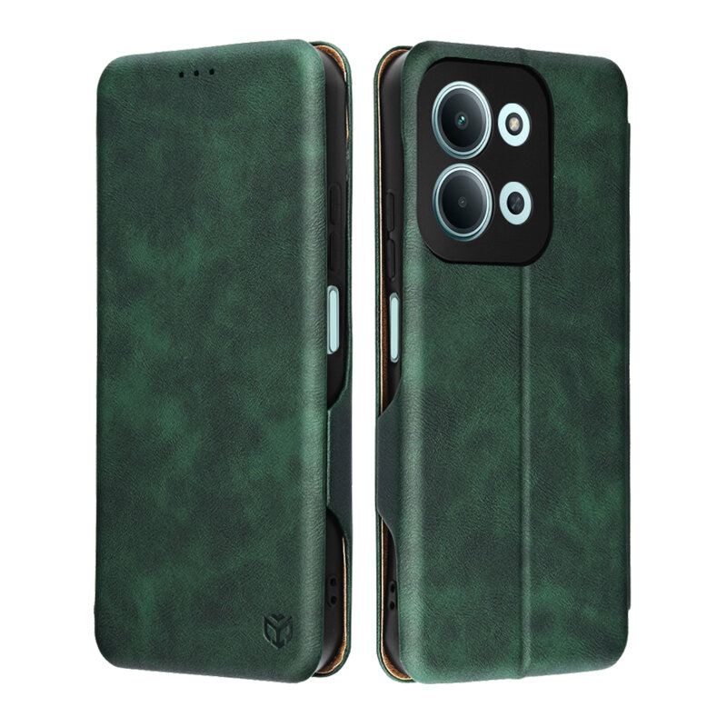 Husa 360° Xiaomi Redmi 15C 4G Techsuit Safe Wallet Plus, verde