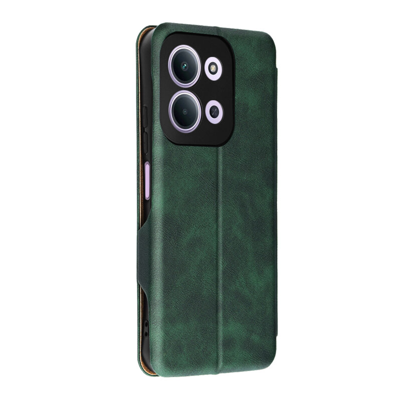 Husa 360° Xiaomi Redmi 15C 5G Techsuit Safe Wallet Plus, verde