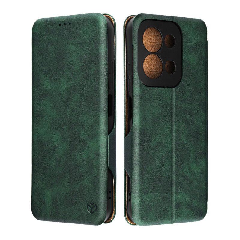 Husa 360° Xiaomi Redmi 15C 5G Techsuit Safe Wallet Plus, verde