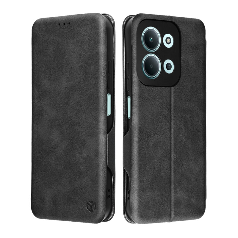 Husa 360° Xiaomi Redmi 15C 4G Techsuit Safe Wallet Plus, negru