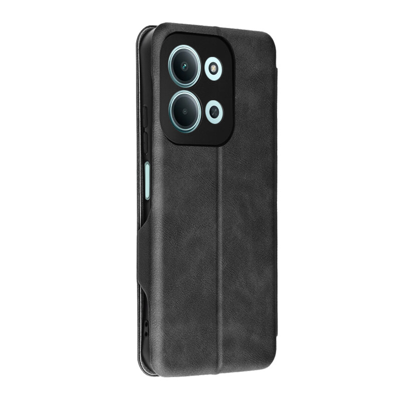 Husa 360° Xiaomi Redmi 15C 4G Techsuit Safe Wallet Plus, negru