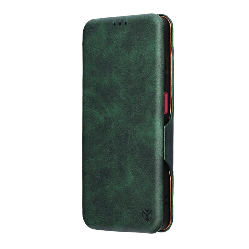 Husa 360° Motorola Moto G05 Techsuit Safe Wallet Plus, verde