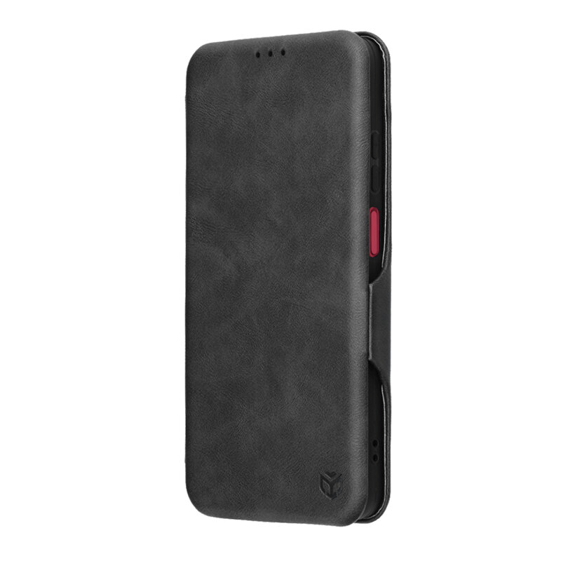 Husa 360° Motorola Moto G05 Techsuit Safe Wallet Plus, negru