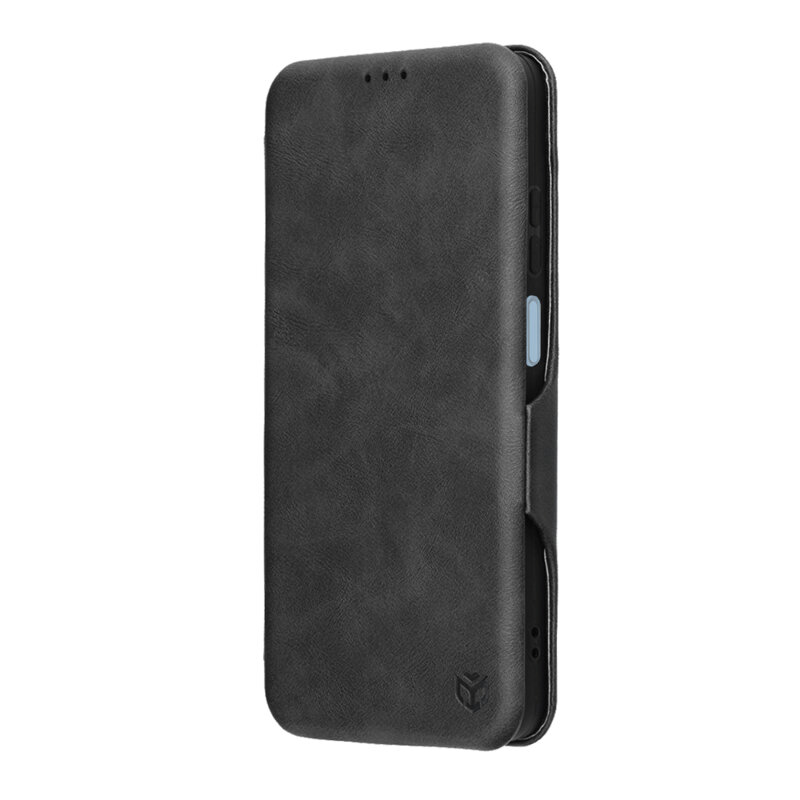 Husa 360° Motorola Moto E15 Techsuit Safe Wallet Plus, negru
