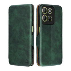 Husa 360° Motorola Moto G15 Power Techsuit Safe Wallet Plus, verde