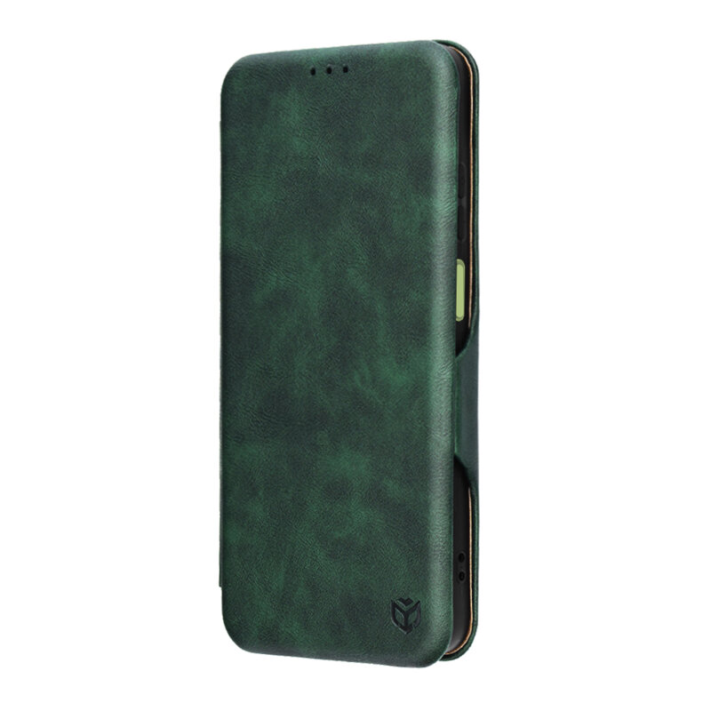 Husa 360° Motorola Moto G15 Power Techsuit Safe Wallet Plus, verde