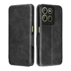 Husa 360° Motorola Moto G15 Power Techsuit Safe Wallet Plus, negru