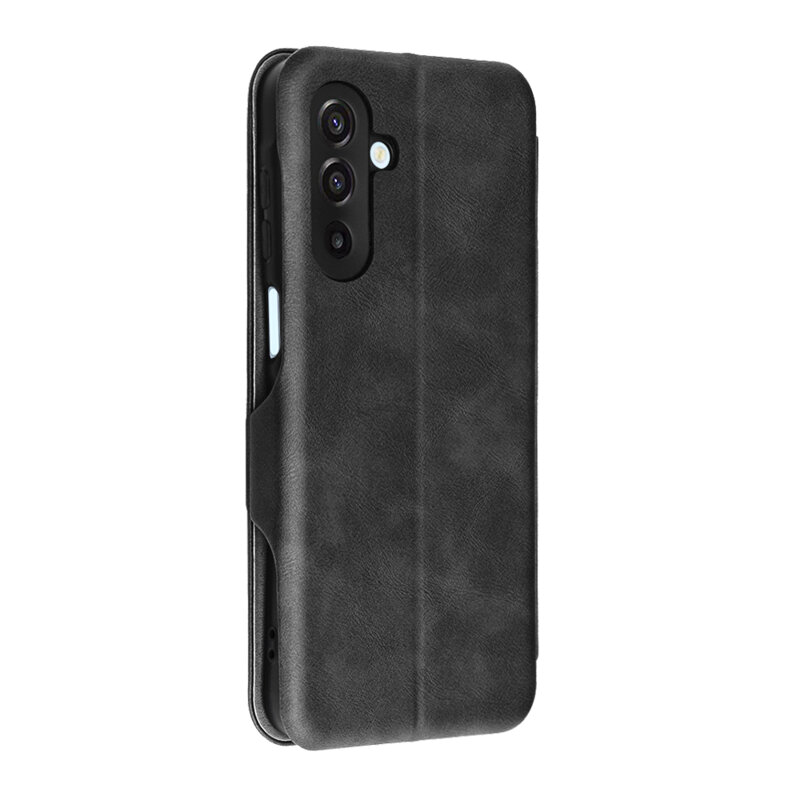 Husa 360° Samsung Galaxy A17 4G Techsuit Safe Wallet Plus, negru