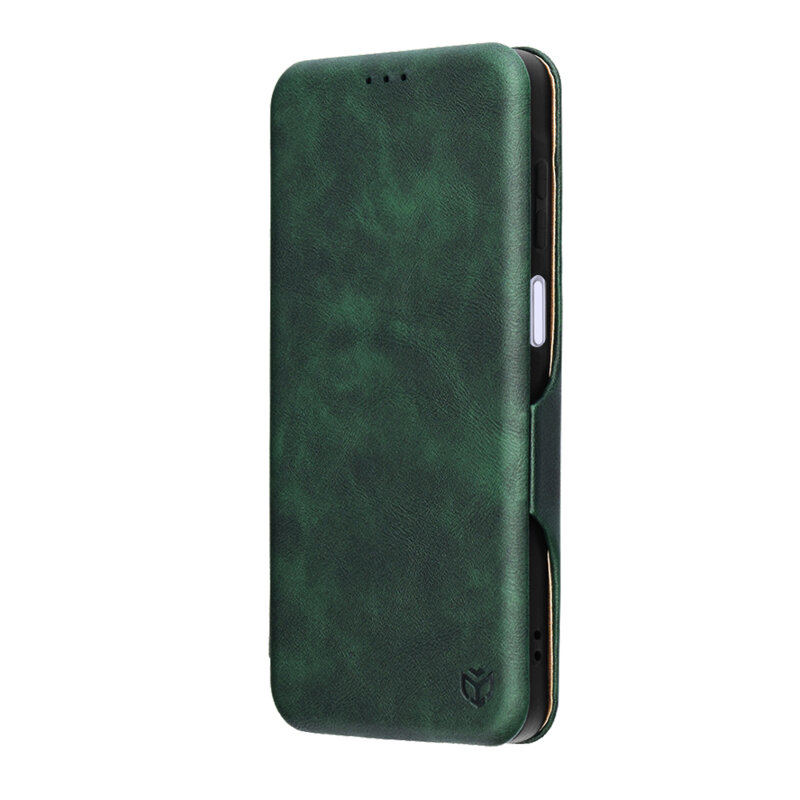 Husa 360° Samsung Galaxy A07 4G Techsuit Safe Wallet Plus, verde