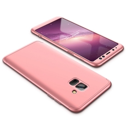 Husa Samsung Galaxy A8 2018 A530 GKK 360 Full Cover Roz