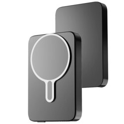 Baterie externa MagSafe 20W, 10000mAh 3mk MagSnap Go, gri