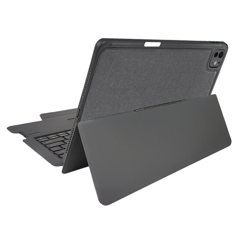 Husa cu tastatura iPad Pro 13 (2025) Techsuit KeyTab Pro, negru