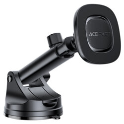 Suport auto telefon magnetic pentru bord/parbriz Acefast, D45, negru