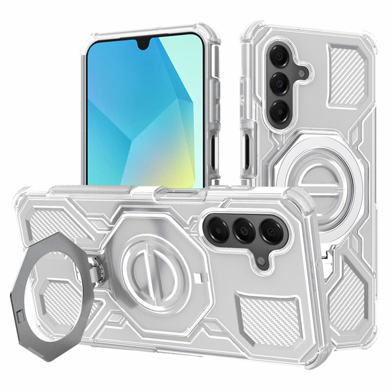 Husa Samsung Galaxy A16 4G Techsuit Carbon Shield PRO, alb
