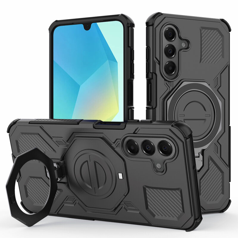 Husa Samsung Galaxy A16 5G Techsuit Carbon Shield PRO, negru