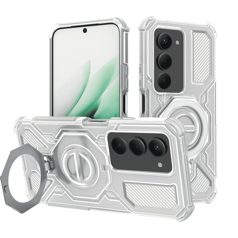 Husa Xiaomi Redmi 15 5G Techsuit Carbon Shield PRO, alb