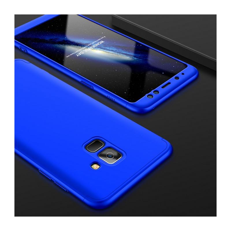 Husa Samsung Galaxy A8 Plus 2018 A730 GKK 360 Full Cover Albastru