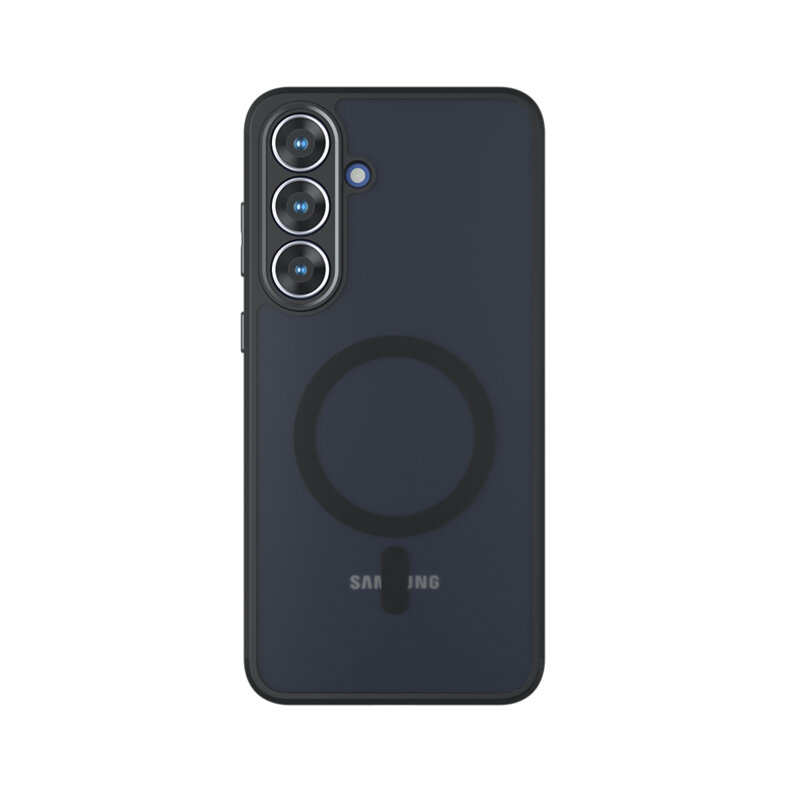 Husa Samsung Galaxy S25 FE Techsuit PureFrost MagSafe, negru frost