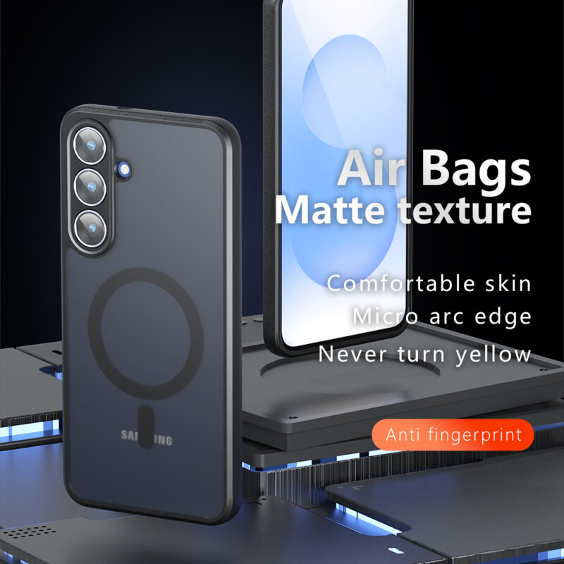 Husa Samsung Galaxy A07 4G Techsuit PureFrost MagSafe, negru frost