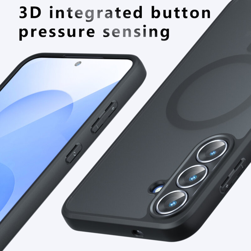 Husa Samsung Galaxy A07 4G Techsuit PureFrost MagSafe, negru frost