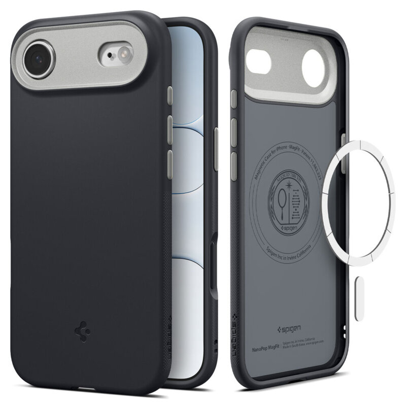 Husa iPhone 17 Air Spigen Caseology Nano Pop MagSafe, negru
