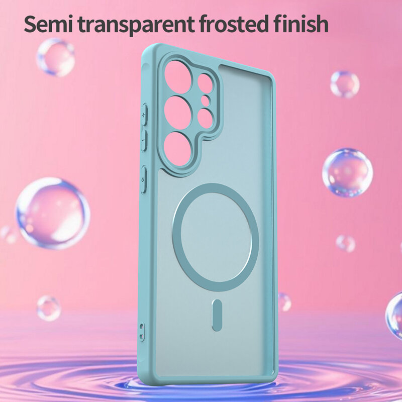 Husa Samsung Galaxy S25 Ultra Techsuit HaloFrost II MagSafe, verde menta