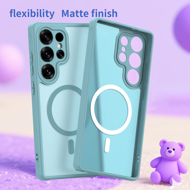 Husa Samsung Galaxy S25 Ultra Techsuit HaloFrost II MagSafe, verde menta