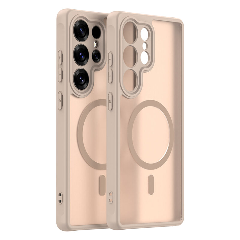 Husa Samsung Galaxy S25 Ultra Techsuit HaloFrost II MagSafe, auriu