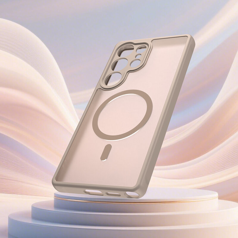 Husa Samsung Galaxy S25 Ultra Techsuit HaloFrost II MagSafe, auriu