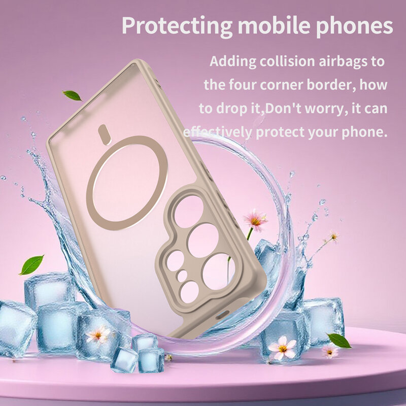 Husa Samsung Galaxy S25 Ultra Techsuit HaloFrost II MagSafe, auriu