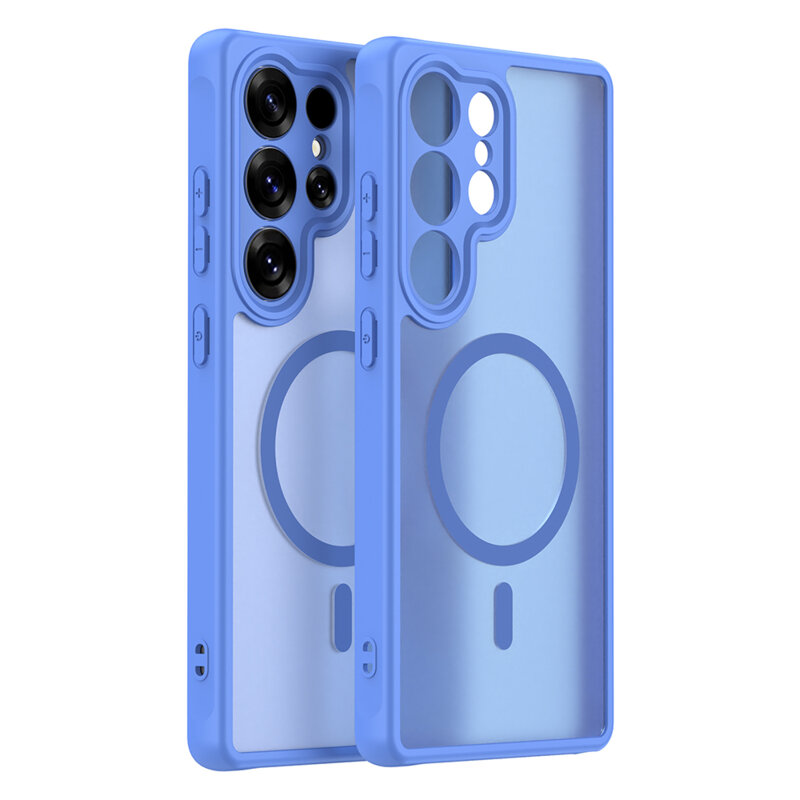 Husa Samsung Galaxy S25 Ultra Techsuit HaloFrost II MagSafe, albastru