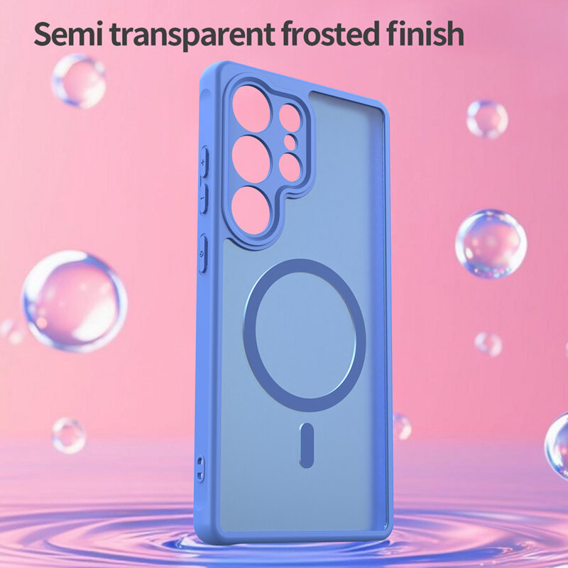 Husa Samsung Galaxy S25 Ultra Techsuit HaloFrost II MagSafe, albastru