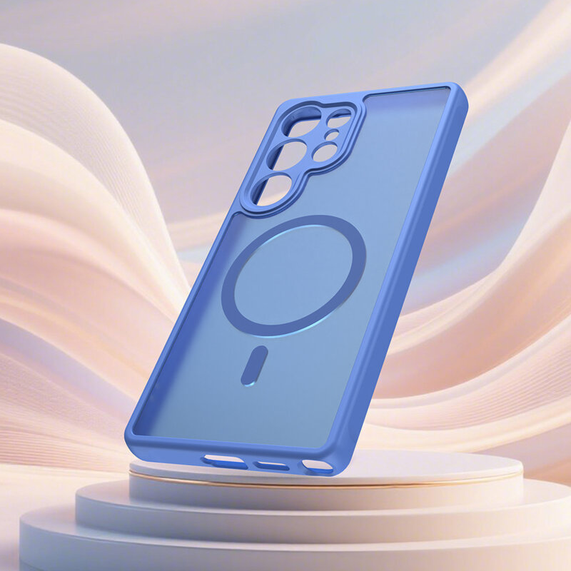 Husa Samsung Galaxy S25 Ultra Techsuit HaloFrost II MagSafe, albastru