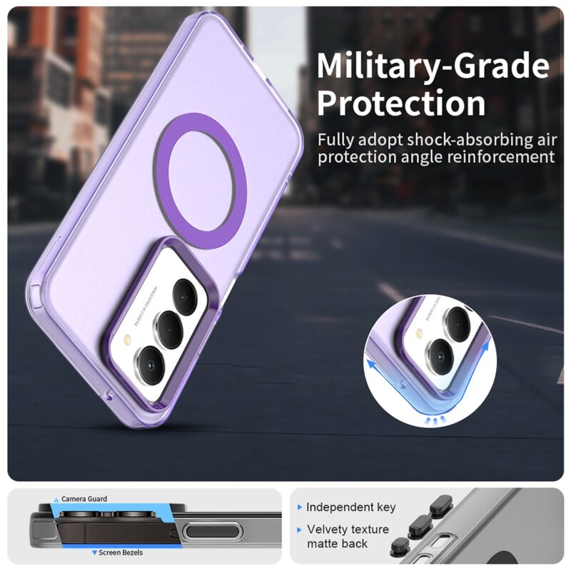 Husa Xiaomi Redmi 15 4G Techsuit CandyCase MagSafe, mov