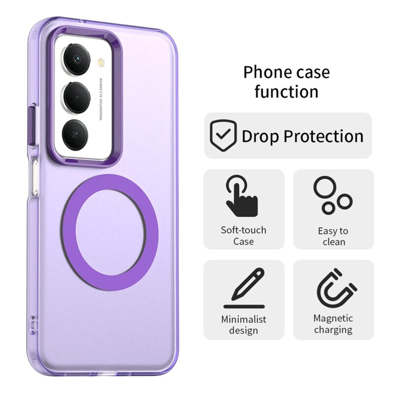 Husa Xiaomi Redmi 15 4G Techsuit CandyCase MagSafe, mov