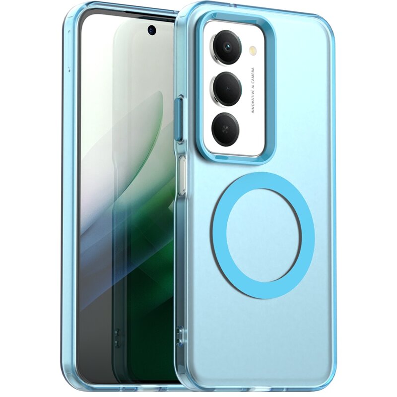 Husa Xiaomi Redmi 15 4G Techsuit CandyCase MagSafe, albastru