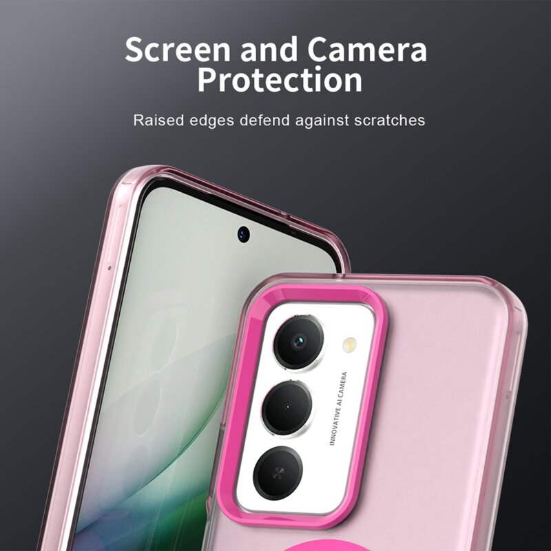 Husa Xiaomi Redmi 15 4G Techsuit CandyCase MagSafe, roz