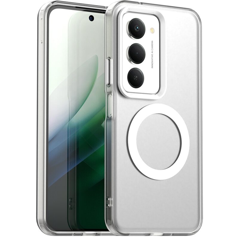 Husa Xiaomi Redmi 15 4G Techsuit CandyCase MagSafe, alb