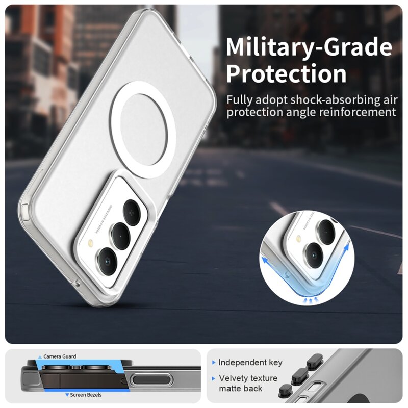 Husa Xiaomi Redmi 15 4G Techsuit CandyCase MagSafe, alb