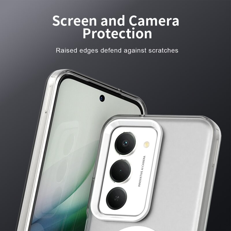 Husa Xiaomi Redmi 15 5G Techsuit CandyCase MagSafe, alb
