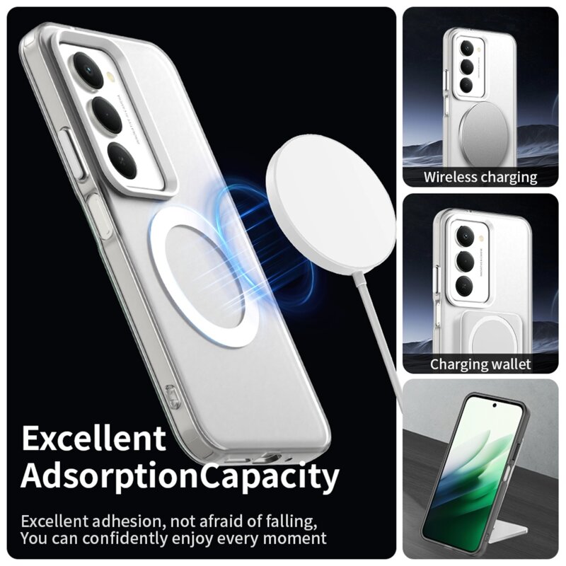 Husa Xiaomi Redmi 15 5G Techsuit CandyCase MagSafe, alb