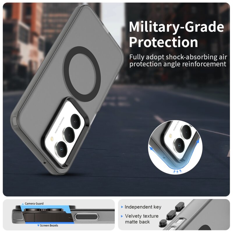 Husa Xiaomi Redmi 15 4G Techsuit CandyCase MagSafe, negru