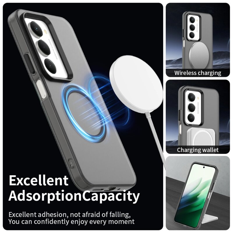 Husa Xiaomi Redmi 15 4G Techsuit CandyCase MagSafe, negru