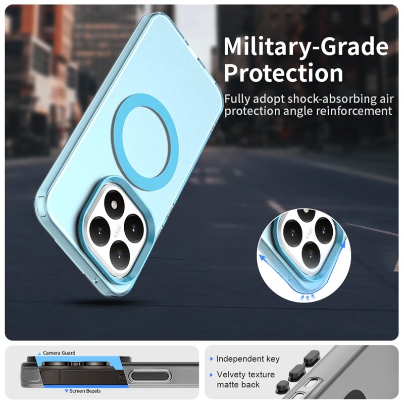 Husa Xiaomi 15T Techsuit CandyCase MagSafe, albastru