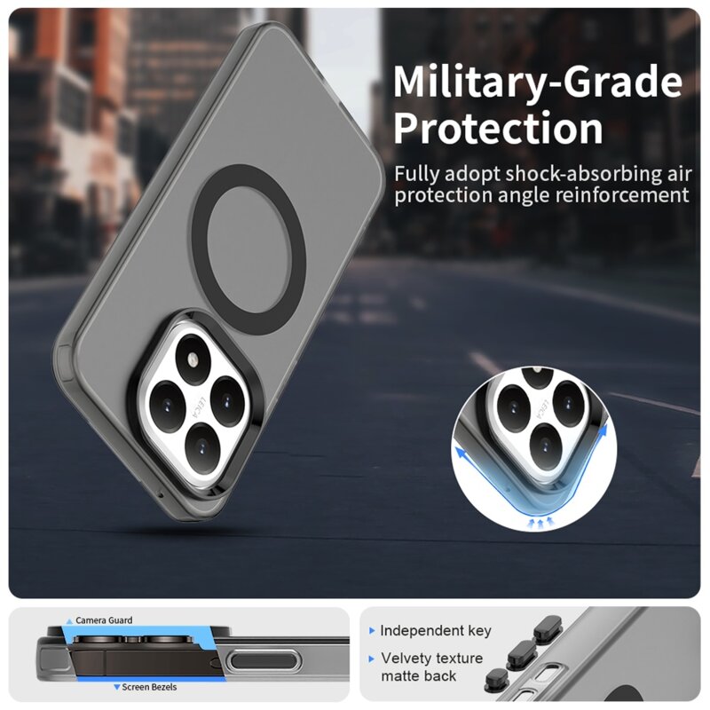 Husa Xiaomi 15T Techsuit CandyCase MagSafe, negru