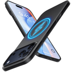 Husa iPhone 17 Pro Torras SlimFit MagSafe Series, negru