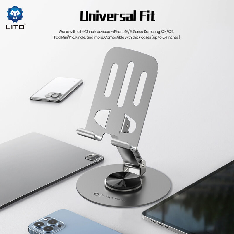 Suport birou pentru telefon universal, pliabil Lito, LT-H01