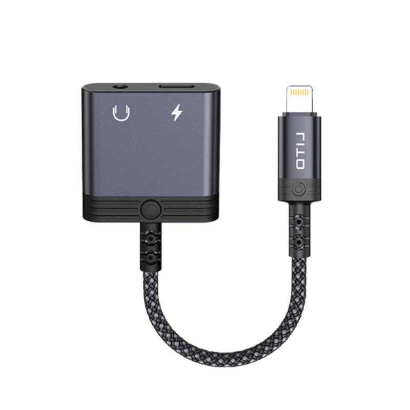 Adaptor audio Lightning la Jack 3.5mm, Type-C Lito LA04L, negru