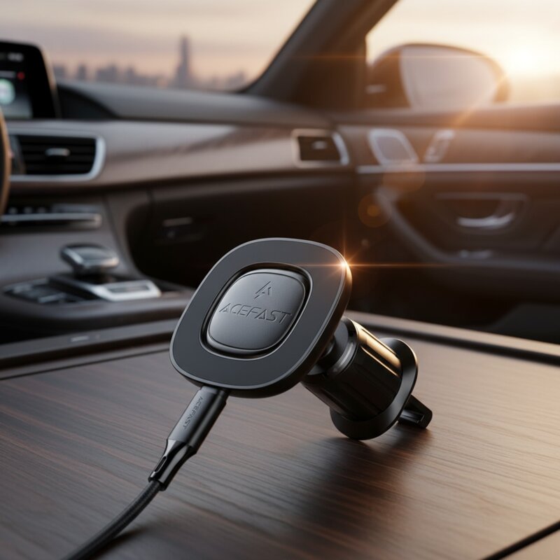 Suport auto cu incarcare wireless pentru telefon Acefast, D46